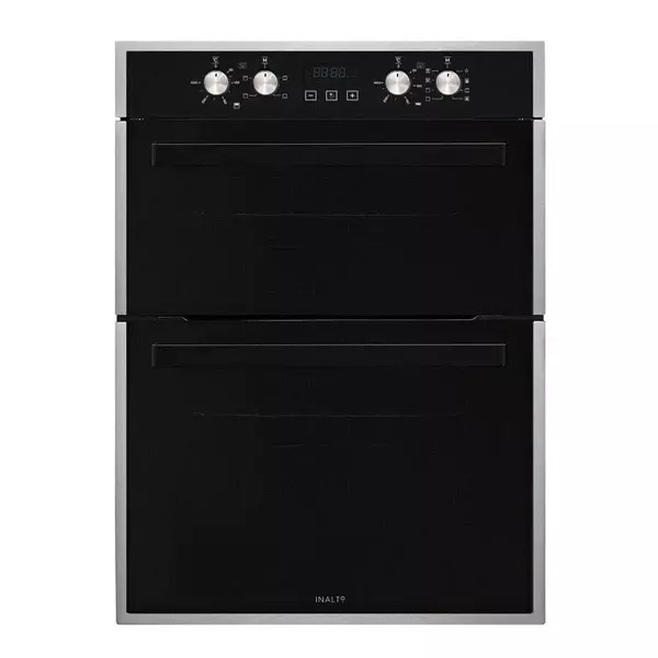 Inalto 60cm 12 Function black double electric wall oven IDO68S - Factory Seconds 2nd
