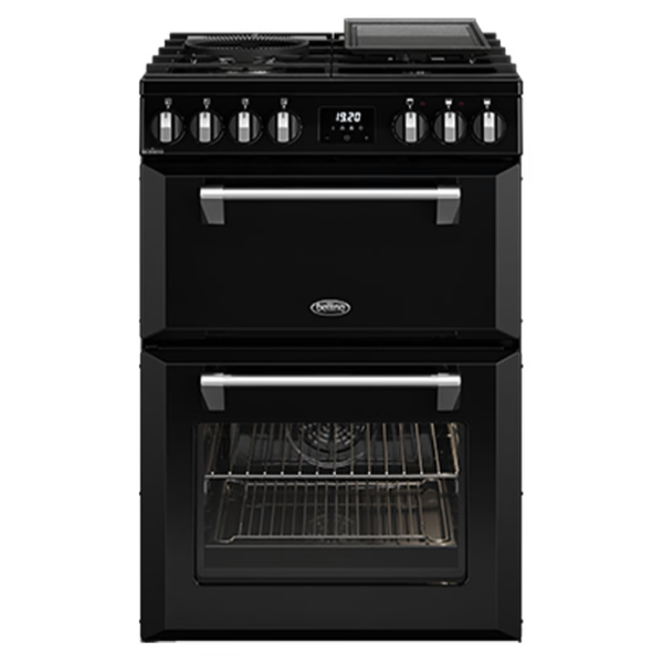 Belling Mini Richmond 60cm Dual Fuel Range Cooker Black BMR60DODFB - Carton Damaged