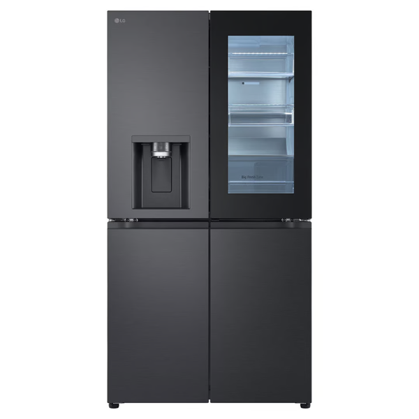 LG 847L Instaview French Door Fridge Matte Black GF-V900MBLC - Carton Damaged