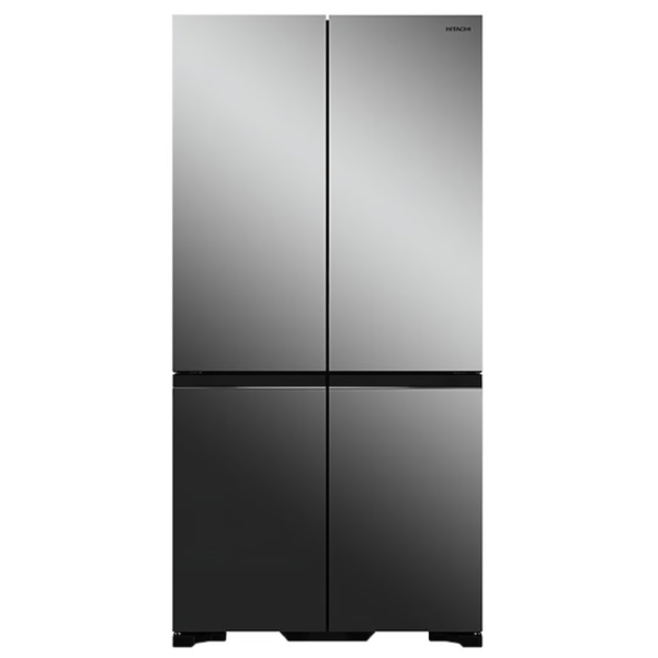 Hitachi RWB640VT0XMIR 638L Mirror Glass 4 Door French Refrigerator -Factory Seconds