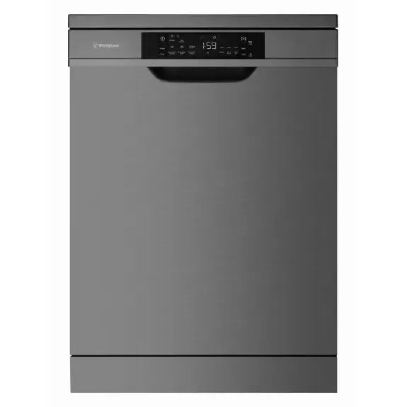 Westinghouse 60cm 15 Place Setting Freestanding Dishwasher with SensorWash - Dark Stainless Steel WSF6608KXA- Factory Seconds